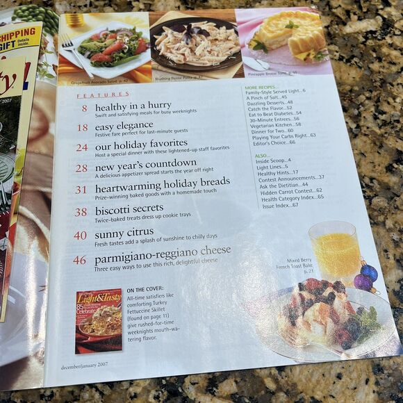 Taste of Homes Light And Tasty Cooking Recipe Magazines 2007 Back Issue Set Of 6 - Picture 13 of 13